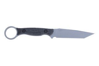 Toor Knives Serpent T 3.75" fixed blade knife, Grey.